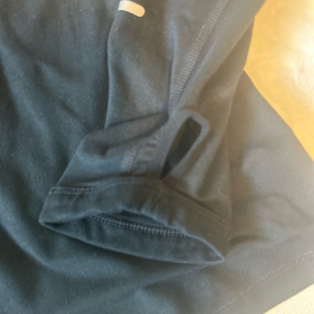 Nike Dri Fit Quarter Zip Pullover Black Athletic Running Top Womens - Picture 13 of 14